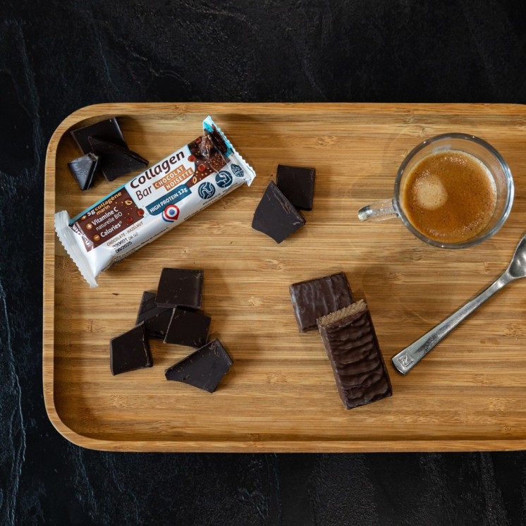 Barre au collagène marin, riche en protéines et réduite en calories