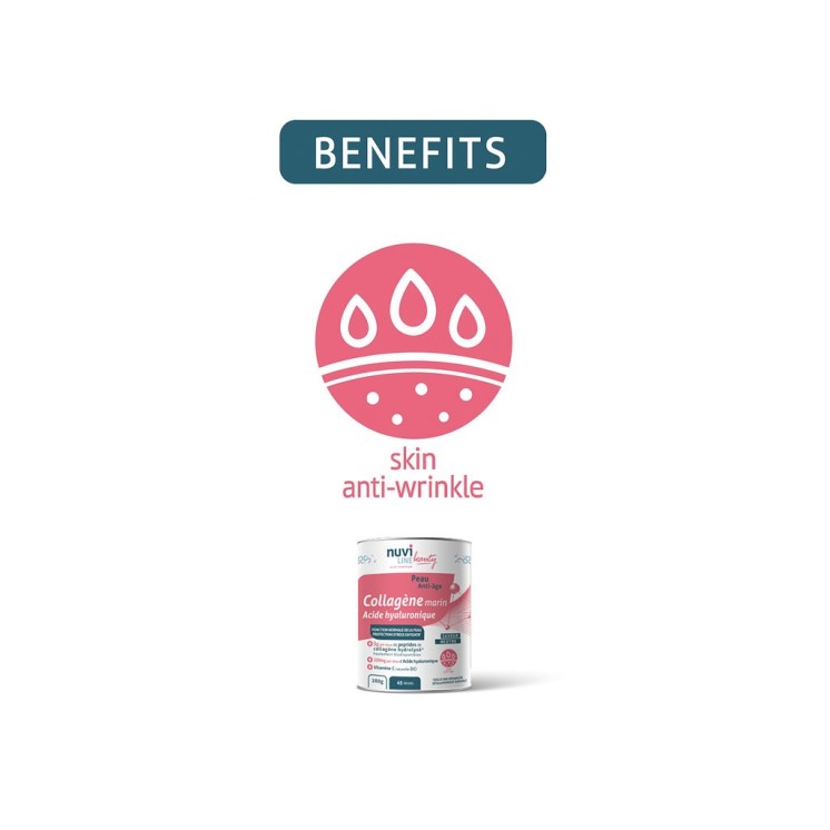 Collagène marin pour la peau avec acide hyaluronique et vitamine C