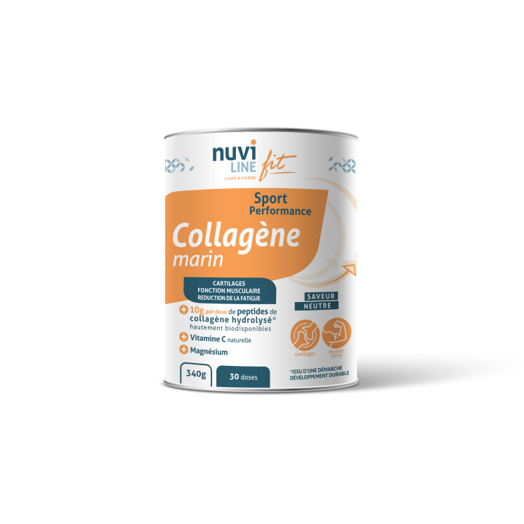 Collagène marin avec vitamine C et magnésium pour la nutrition du sportif